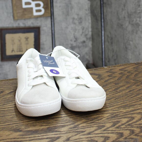 a new day Women's Candace Lace-Up Sneakers 87930843 White 6M - Picture 3 of 7